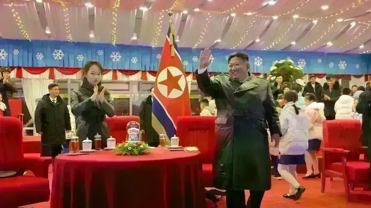 Kim Jong Un Welcomes New Year in Pyongyang with Ju Ae