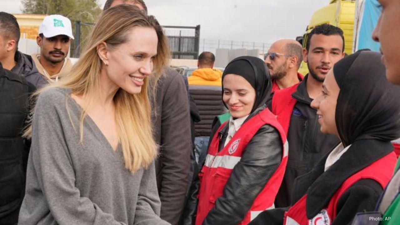 Fire Tragedy in Gaza: Grandmother and Grandson Perish During Cooking Amid Jolie's Visit