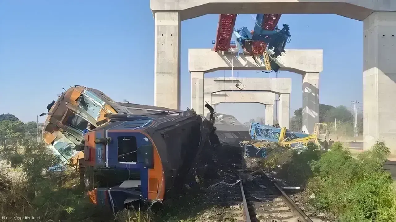 Tragic Train Derailment in Thailand Claims 22 Lives After Crane Collapse