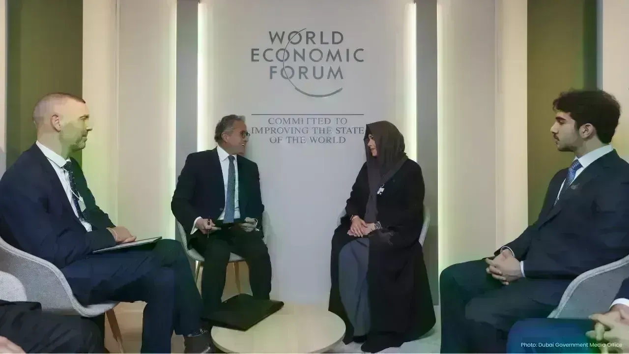 Sheikha Latifa Engages with UNESCO Director at WEF in Davos