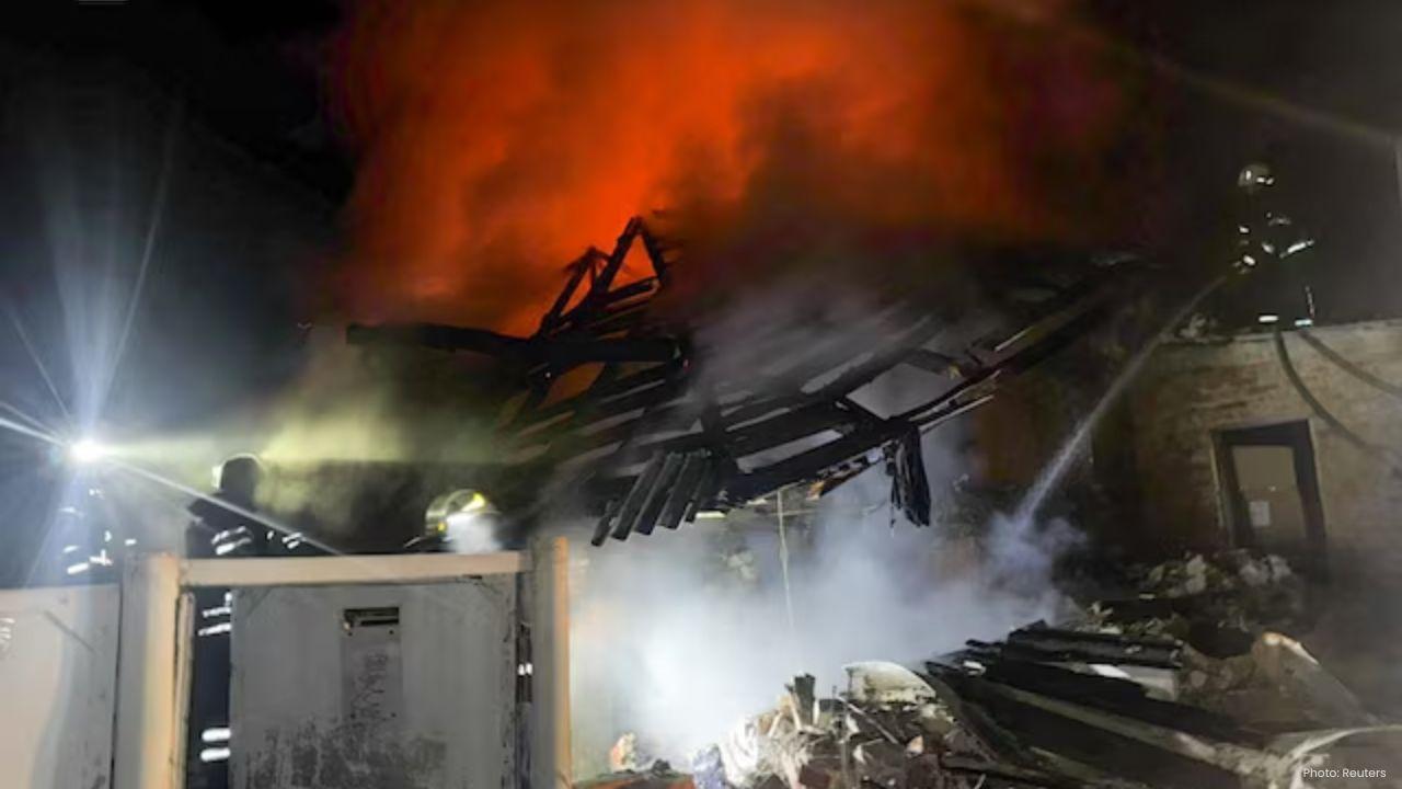 Russian Drone Strike Kills 4 Including 3 Children in Kharkiv