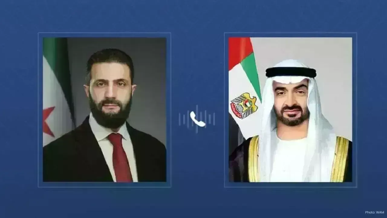 UAE, Syria Leaders Discuss Ties, Regional Security Issues
