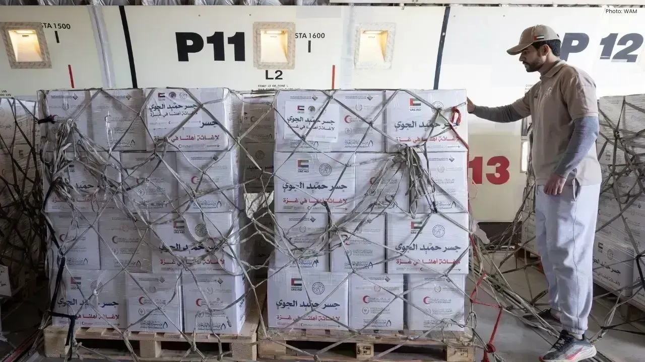 UAE Humanitarian Flight Brings 100 Tonnes of Food to Gaza Through Egypt