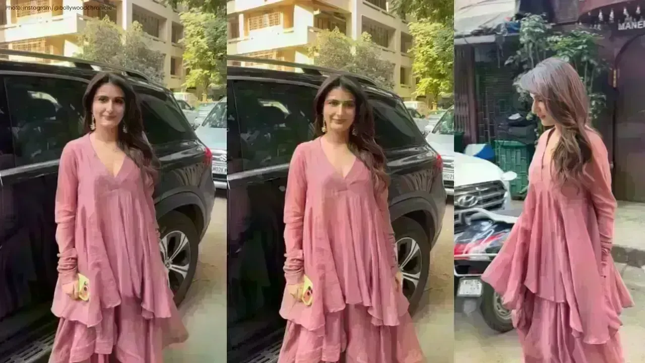 Fatima Sana Shaikh Stuns in Dusty Pink Kurta Look in Bandra