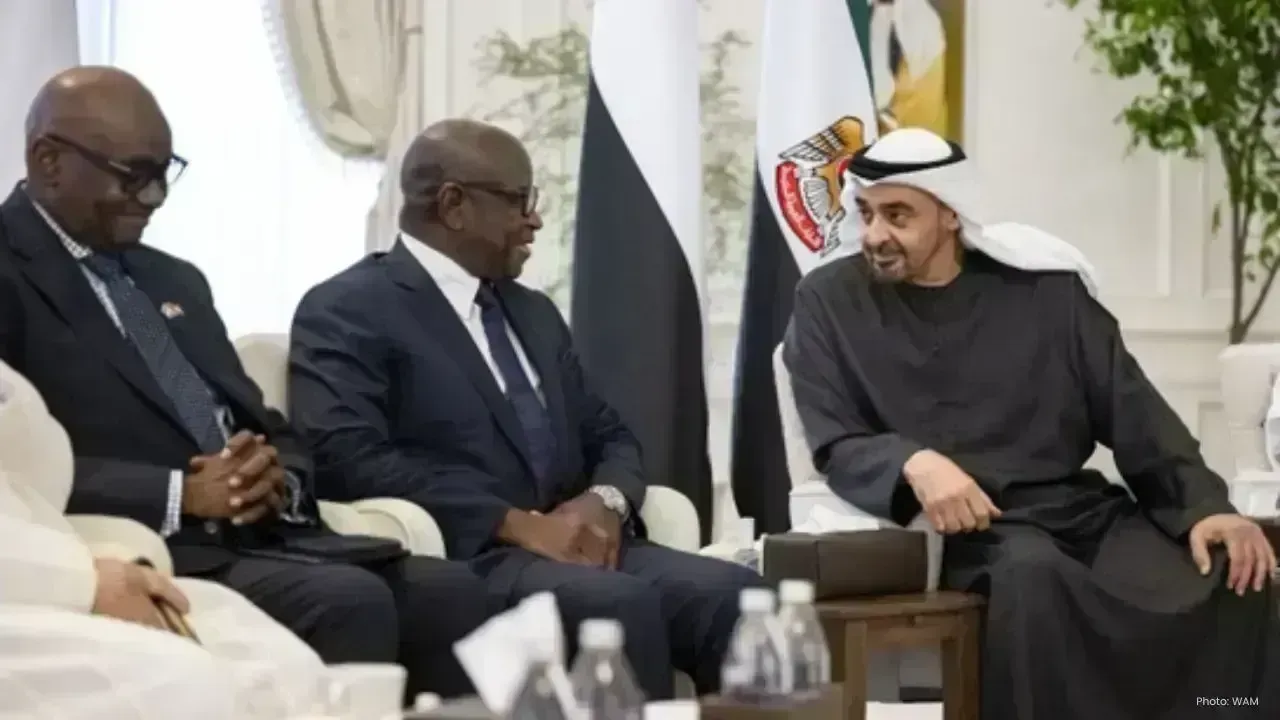 UAE President Sheikh Mohamed Meets Sierra Leone President Bio