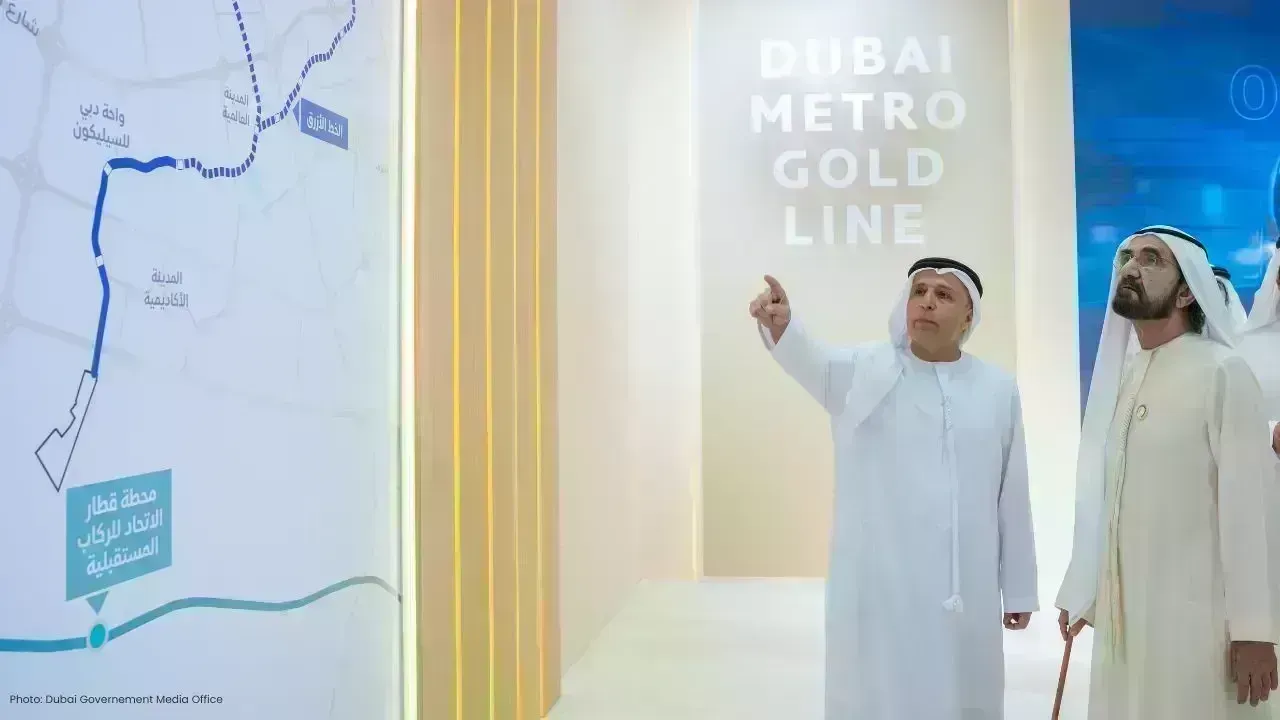 Dubai Unveils AED34B Gold Line Metro Initiative
