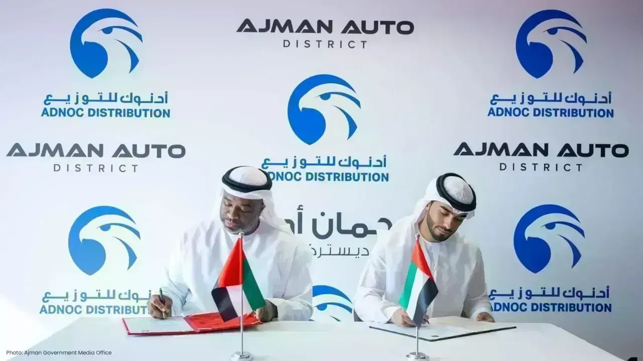 New Fuel Station Partnership Between Ajman Auto District and ADNOC