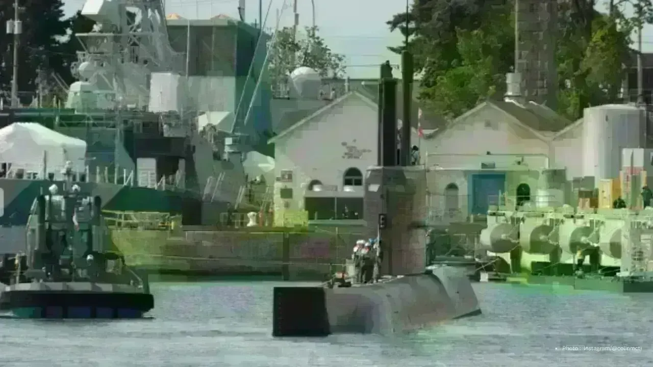 Historic Submarine Journey: South Korean Vessel Docks in Canada