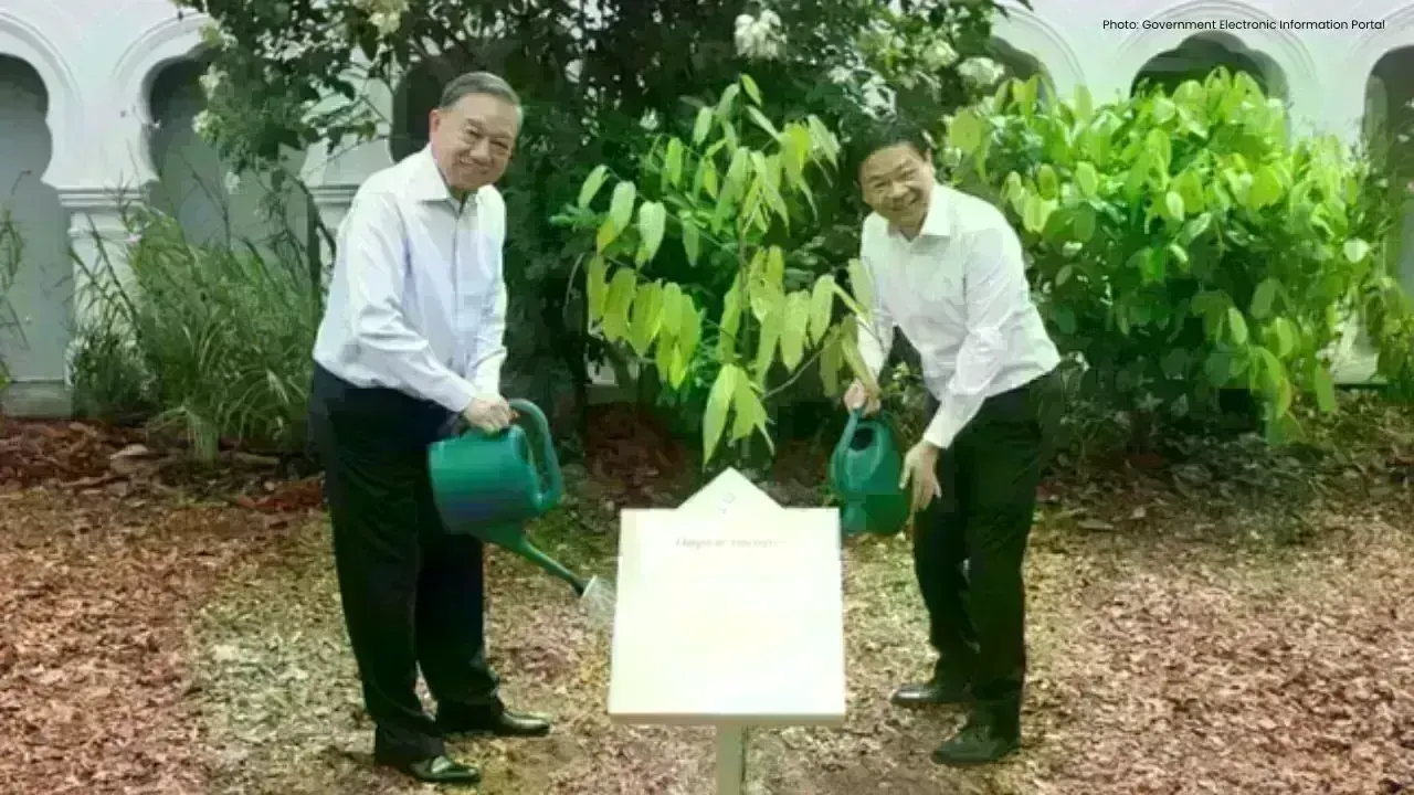 Tree-Planting Ceremony at Singapore Botanic Gardens by To Lam