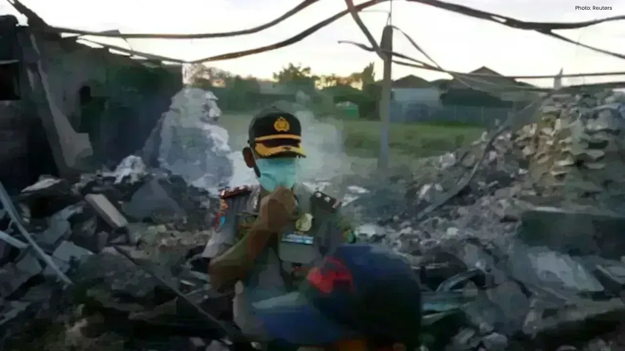 Explosions Erupt Following Factory Fire in Indonesia