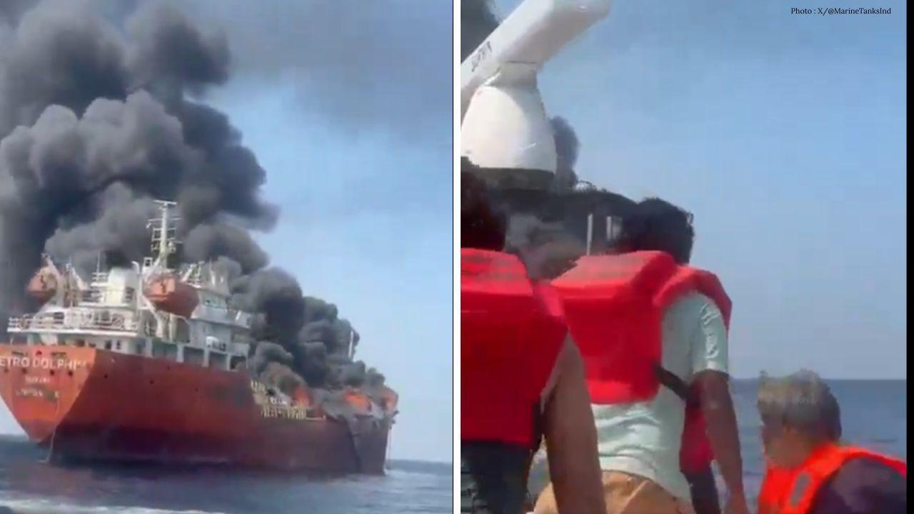 Drone Incident Hits Tanker Off Oman; 2 Indians Missing